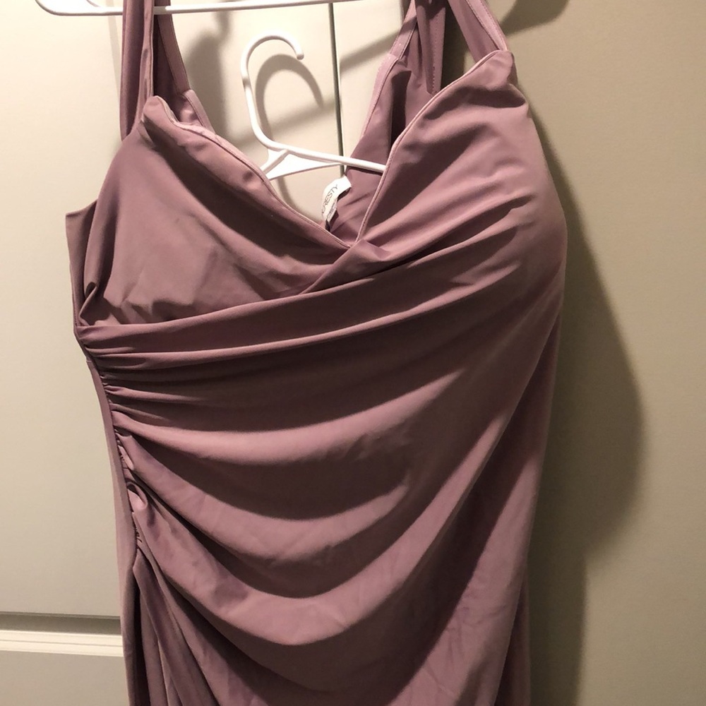 Lavender Dream Mermaid Sweetheart Dress with Side Slit